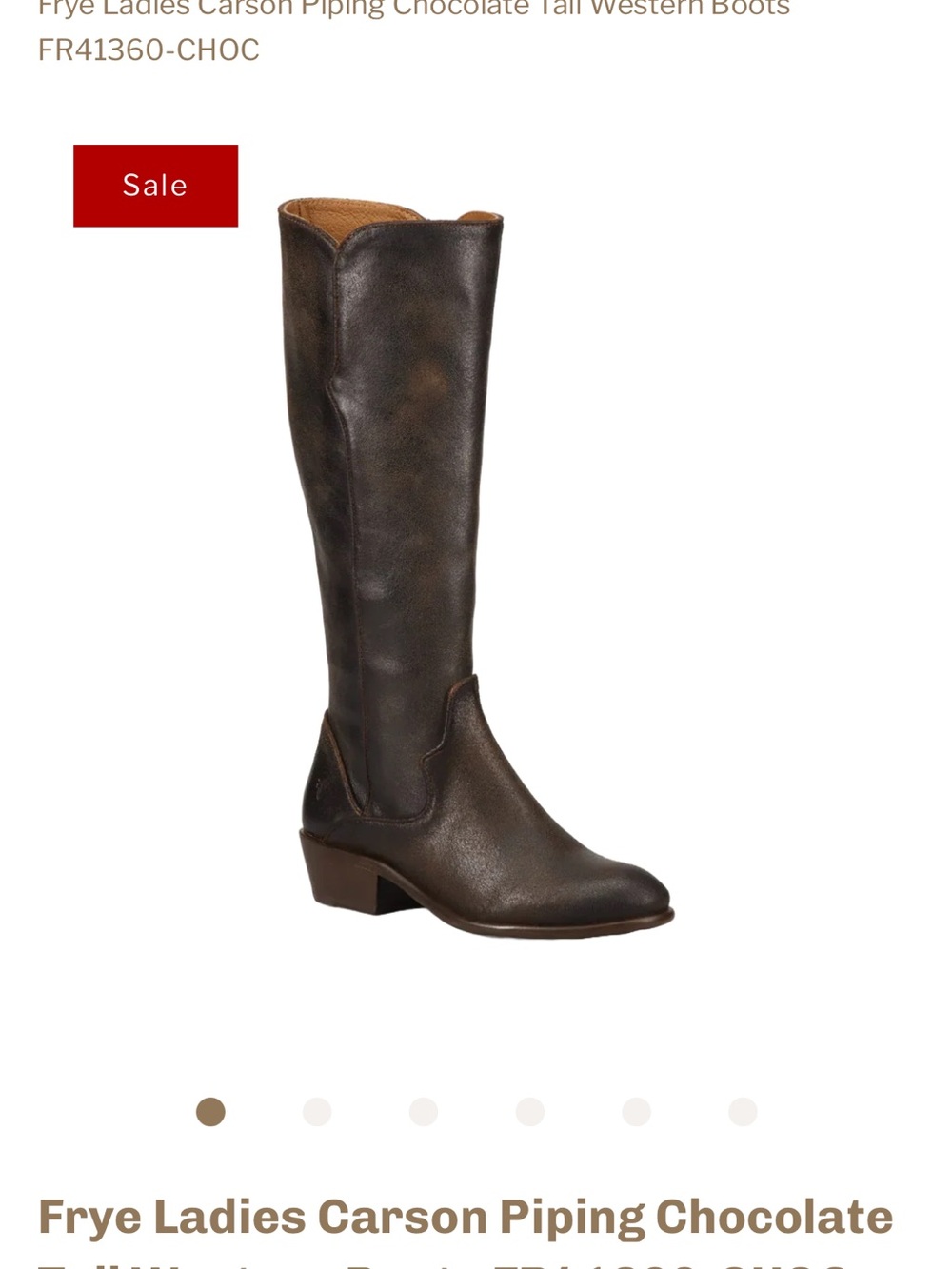 Frye Carson Piping Tall Boots